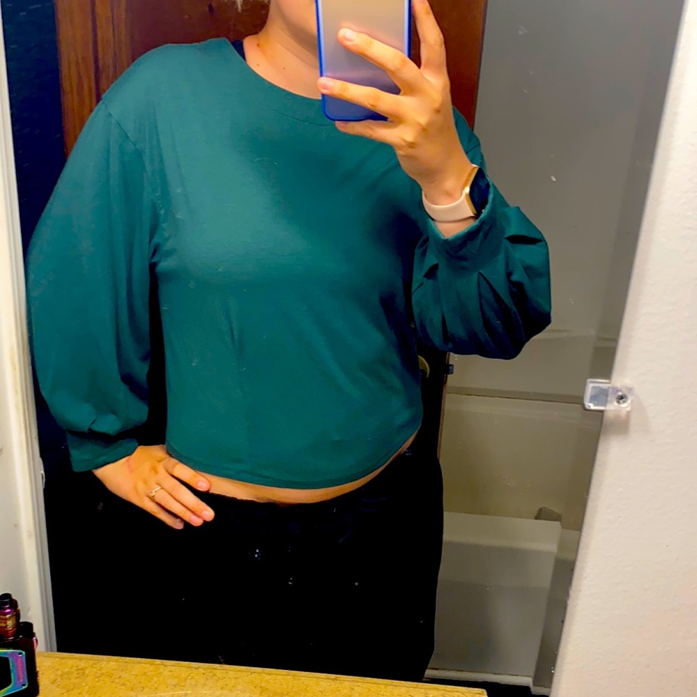 Green top.